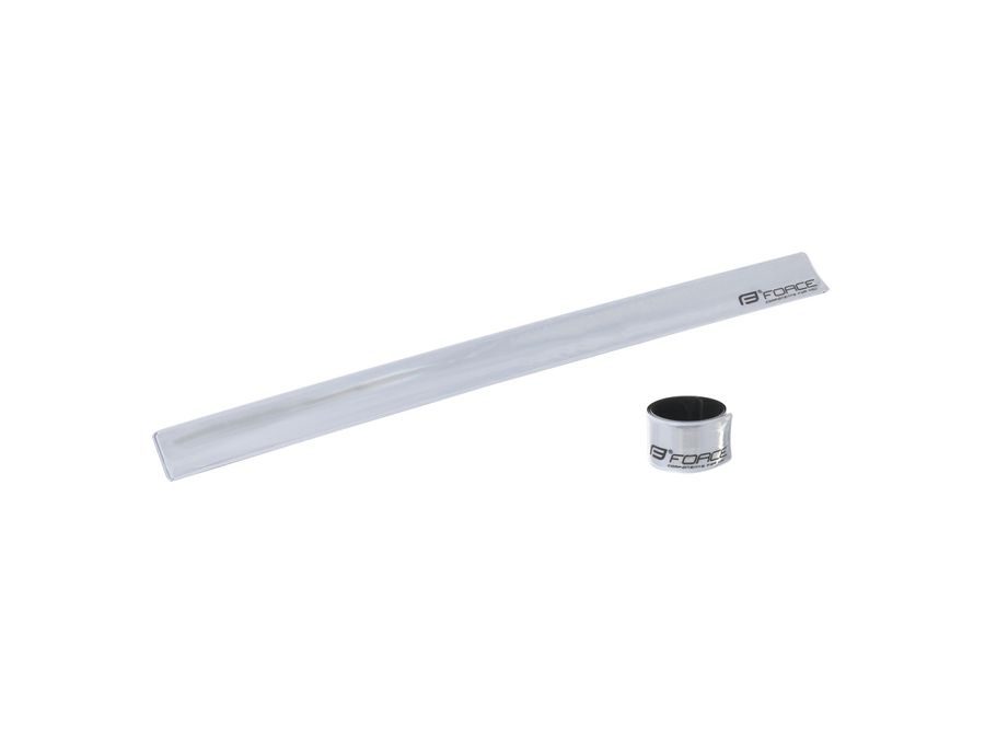 Odrazka Force samonavíjecí 38 cm, stříbrný