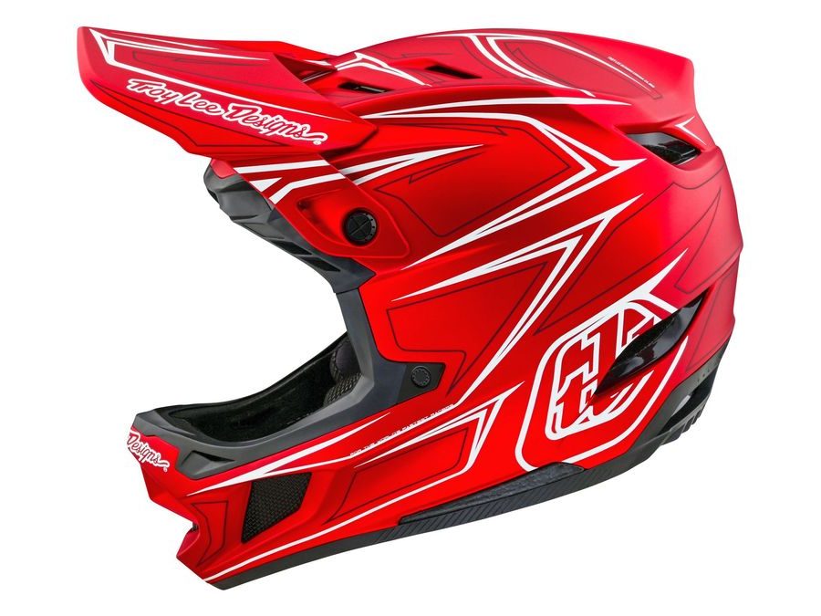 Integrální helma Troy Lee Designs D4 COMPOSITE MIPS PINNED RED 2024