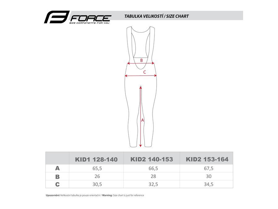 Dětské kalhoty se šráky bez vložky FORCE REFLEX LINE KID, černé