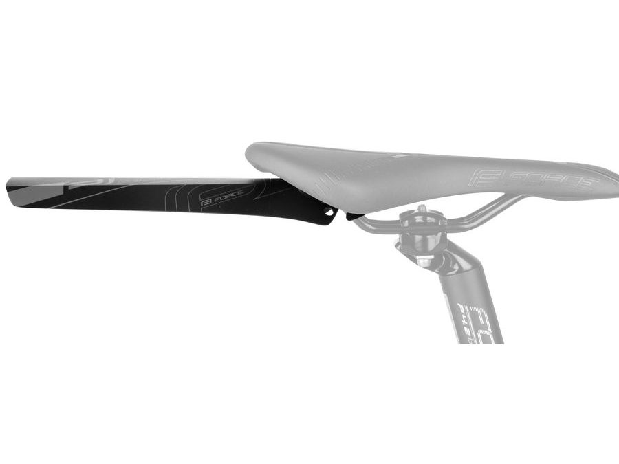 blatník FORCE TRIS pod sedlo, plast, černý