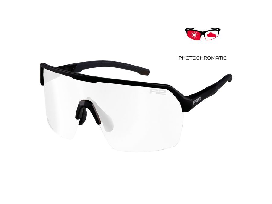 Fotochromatické sportovní sluneční brýle R2 CLIFF AT113B, černé