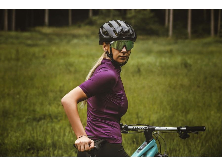 Dámský dres s dlouhým rukávem FORCE PURE LADY, fialový