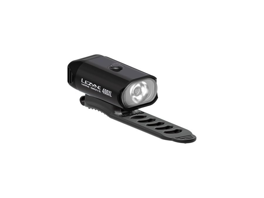 Přední světlo LEZYNE LIGHT FRONT MINI DRIVE 400XL BLACK GLOSS