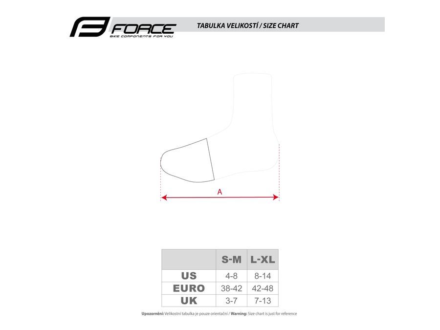 Návleky na špičku treter FORCE CURB, černé