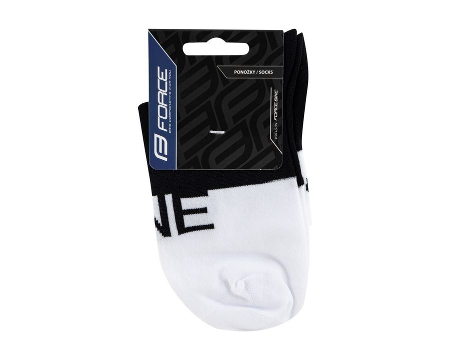 Krátké ponožky FORCE ONE, bílo-černé