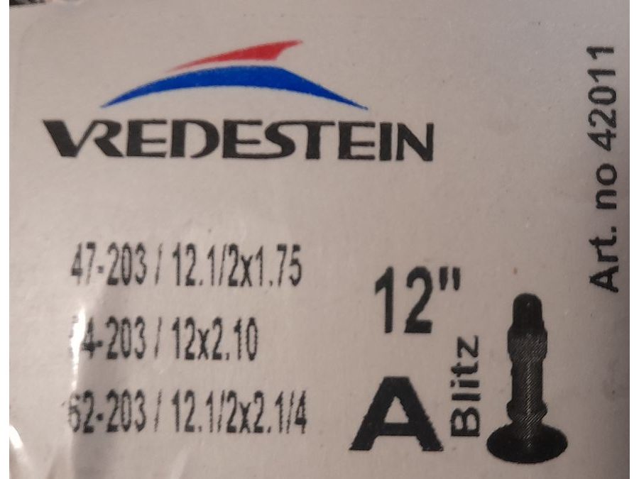 Duše Vredestein 12" DV ventil