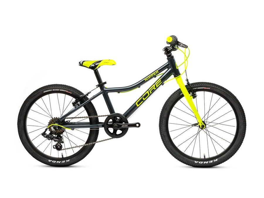 Dětské kolo Core Nipper 20", černý mat se žlutou 2025, 7.95kg