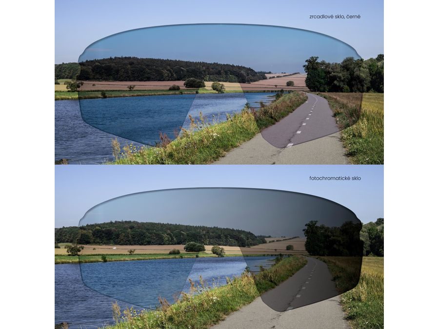 brýle F DRIFT 1x fluo+1x černé,foto+čer. sklo SADA