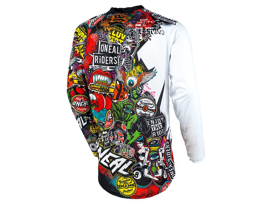 Pánský dres s dlouhým rukávem O'NEAL MAYHEM CRANK, černá/multi