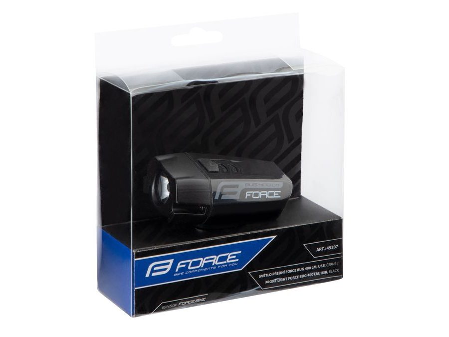 Přední světlo Force BUG-400 USB černé