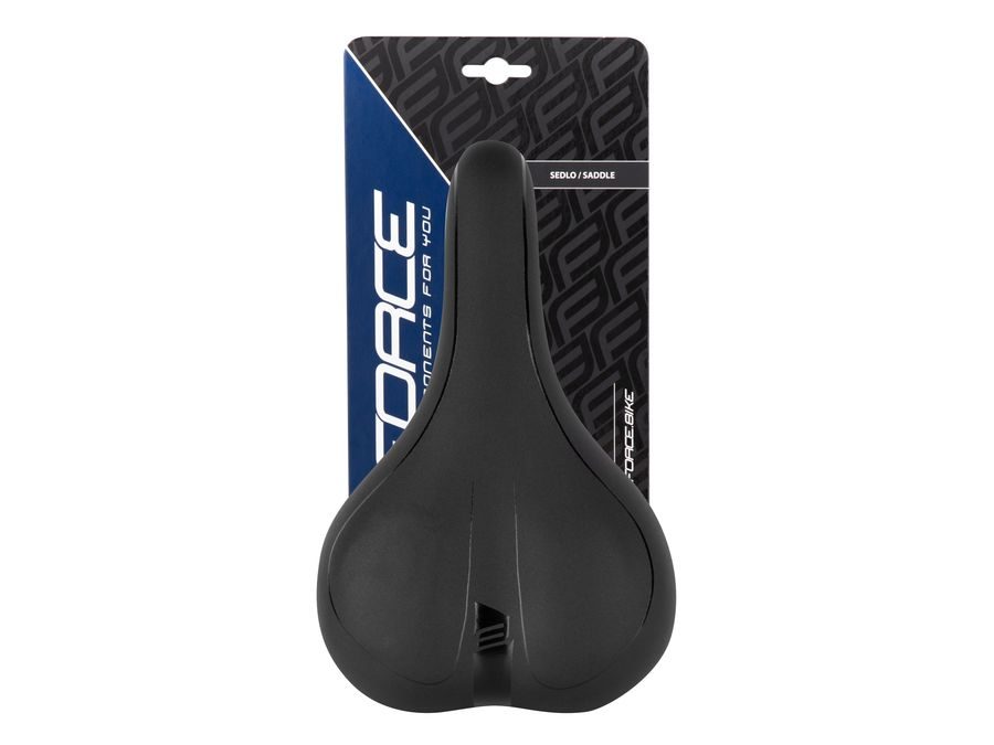 Pánské turistické sedlo FORCE COMFORT GEL, černé