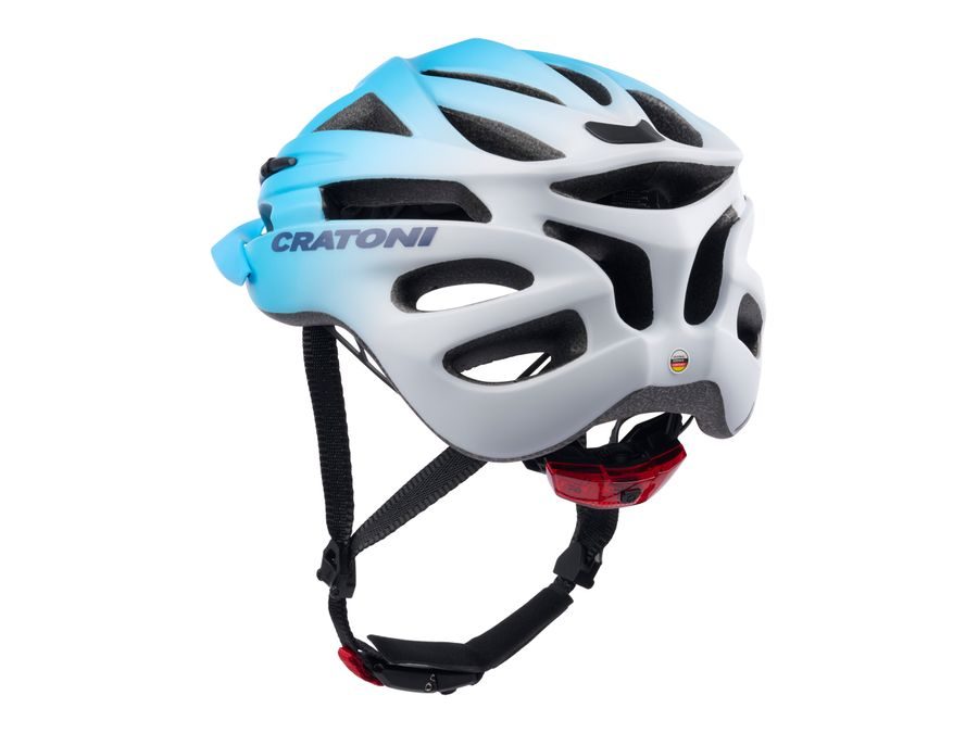 Dětská helma CRATONI Pacer Jr. Blue-White Matt - XS-S (50-55 cm)