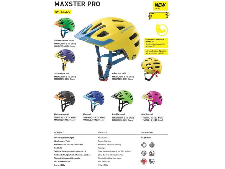 Dětská helma Cratoni Maxster Pro, black-orange matt