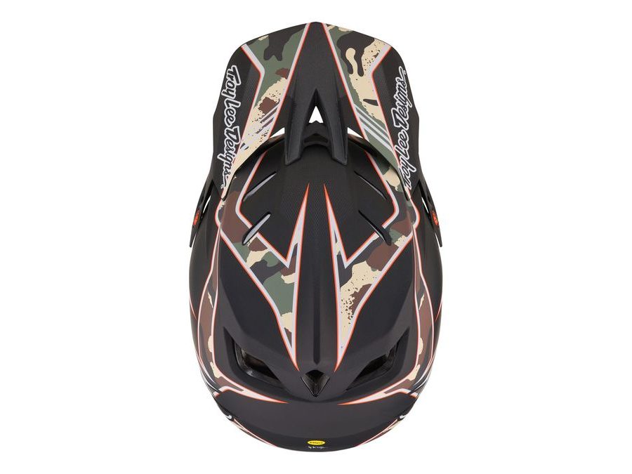 Integrální helma Troy Lee Designs D4 COMPOSITE MIPS MATRIX CAMO ARMY GREEN 2023