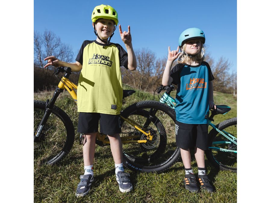 Dětský dres s krátkým rukávem HORSEFEATHERS Spike, nile-black