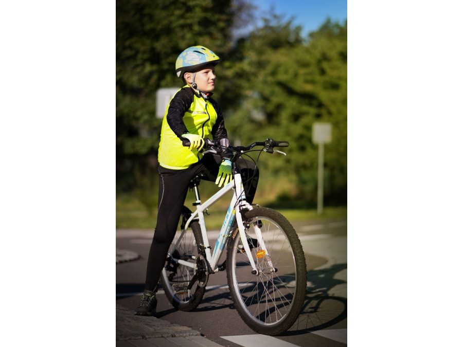 Dětské dlouhoprsté rukavice FORCE KID MTB ANGLE, fluo-modré