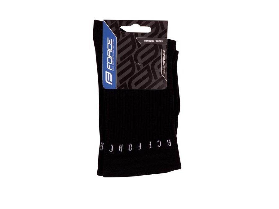 Dlouhé ponožky FORCE SNAP, černé