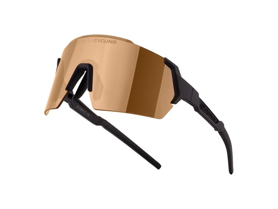 Brýle FORCE ELECTRA černé, hnědé zrcadlové sklo