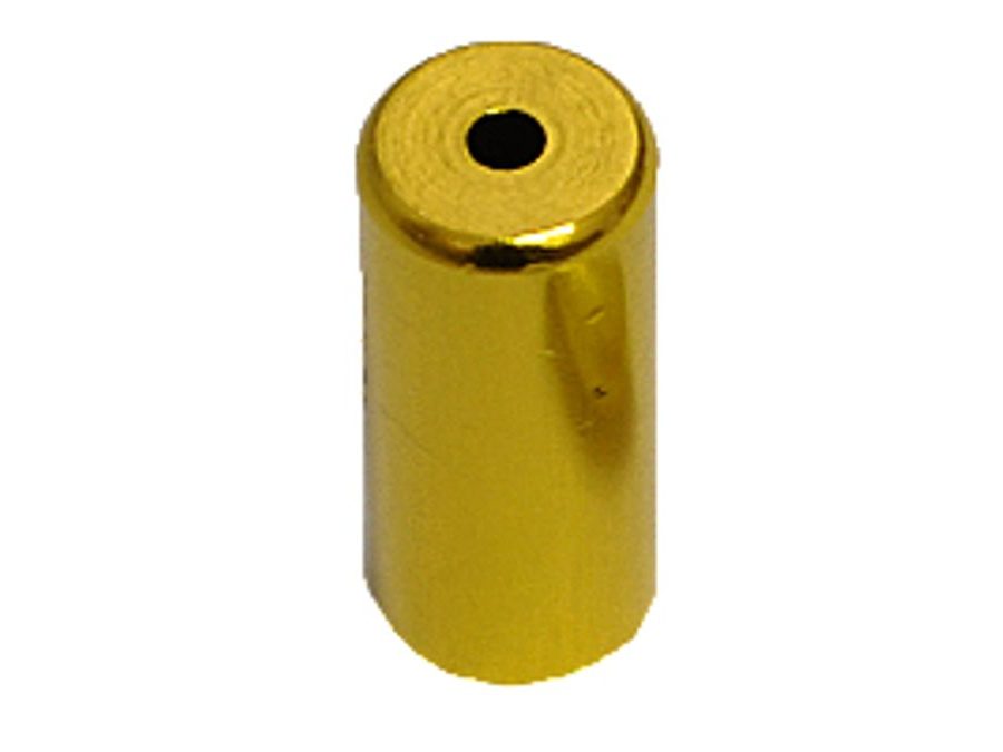 Koncovka bowdenu 5mm Al - zlatá 1ks