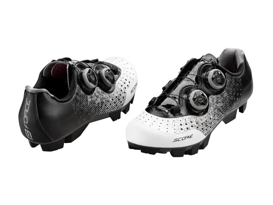tretry FORCE MTB SCORE, bílo-černé