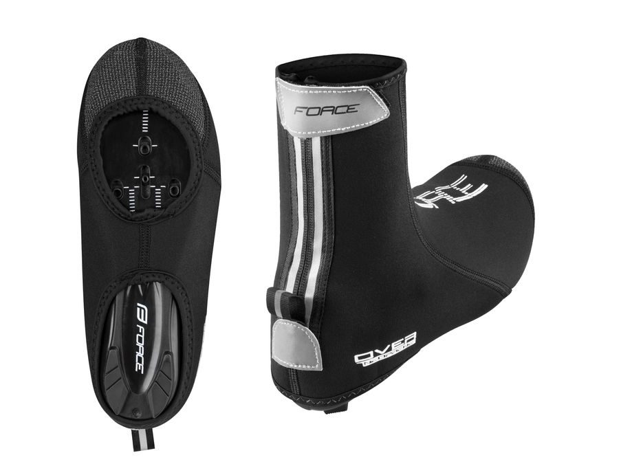 Návleky treter FORCE NEOPREN OVER ROAD, černé
