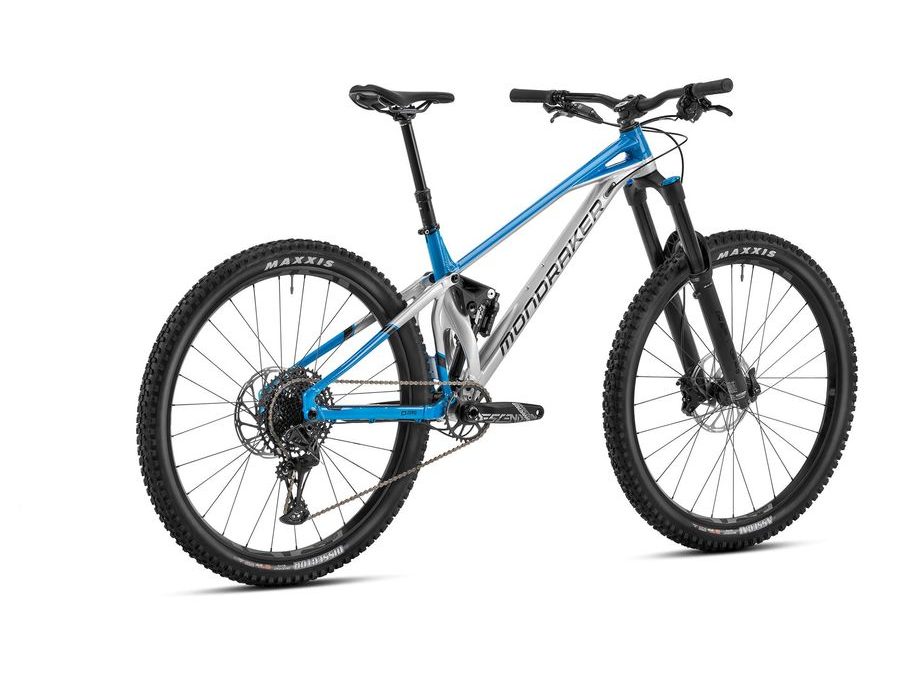 Celoodpružené kolo Mondraker Superfoxy Carbon racing silver/blue marlin