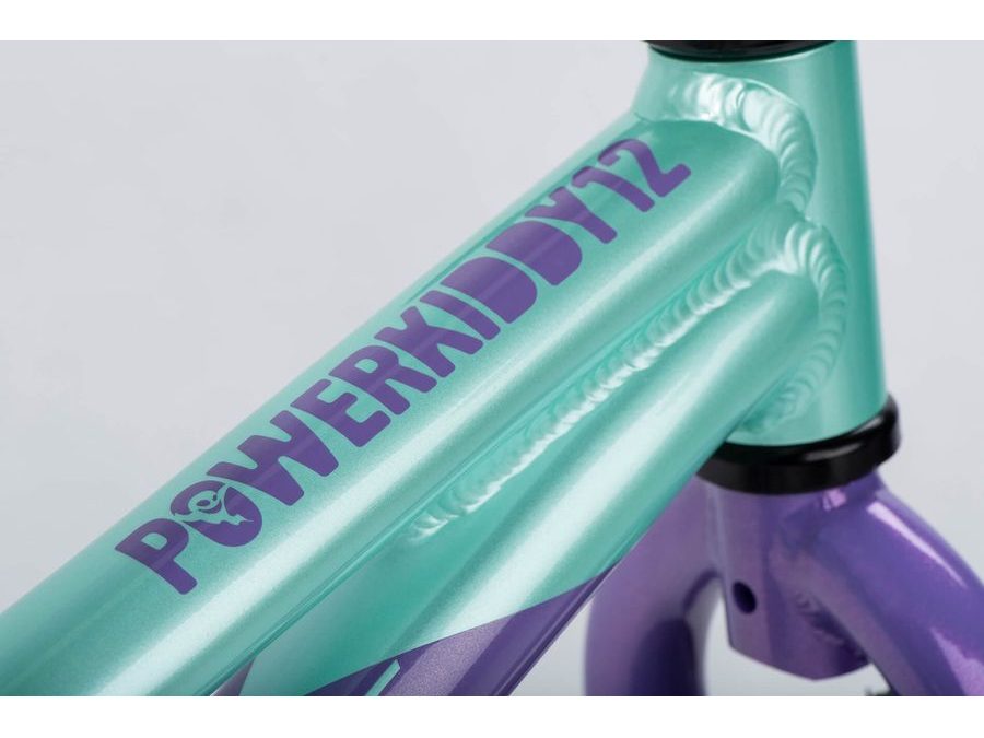 Dětské odrážedlo GHOST Powerkiddy 12 Mint/Metallic Purple Gloss