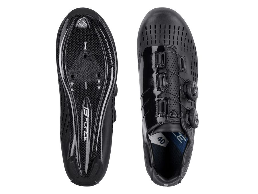 tretry FORCE ROAD REVOLT CARBON, černé