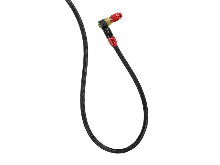 Hlava pro hustilky LEZYNE PUMP HOSE ABS1 PRO BRAIDED FLOOR PUMP HOSE - POD RED GLOSS
