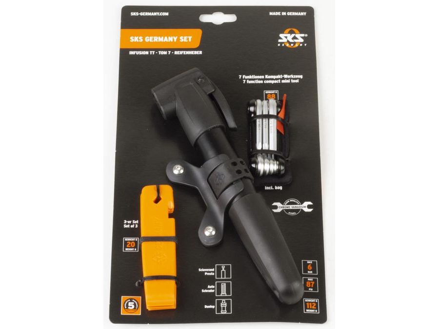 SKS SET - pumpička, nářadí TOM 7, montpáky