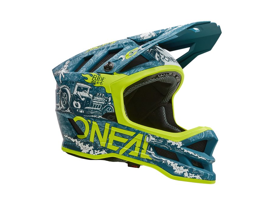 Integrální helma Oneal BLADE HR teal/neon yellow