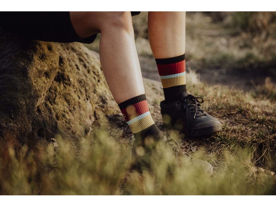 Dlouhé ponožky FORCE STRIPE, černé