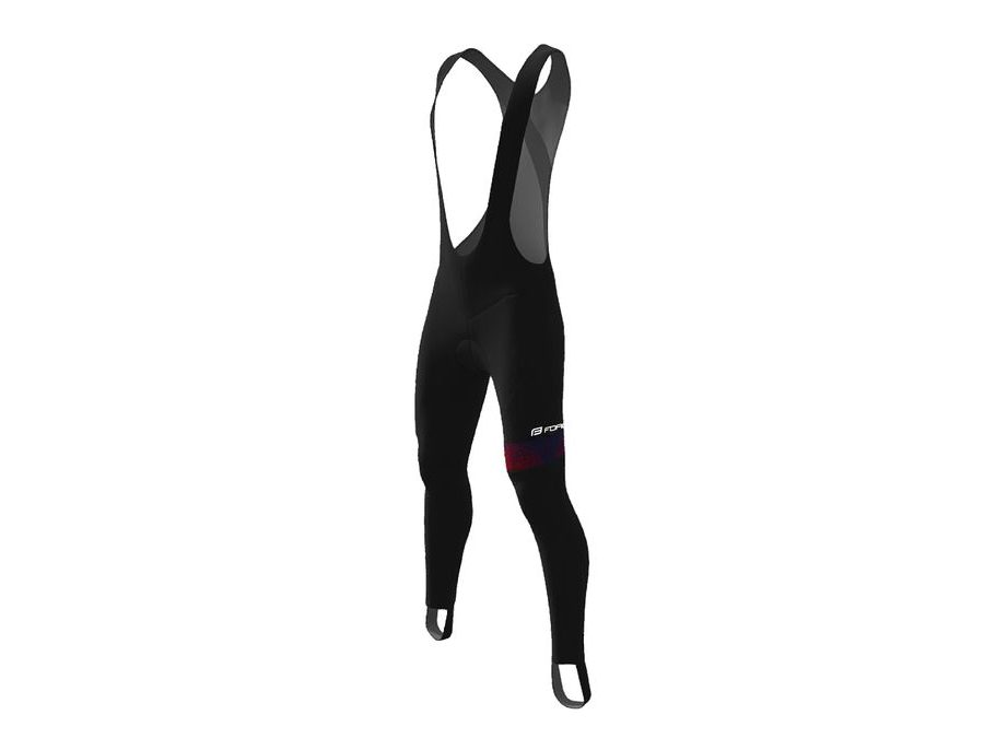 Dámské kalhoty se šráky bez vložky FORCE BRISK LADY, černo-červené