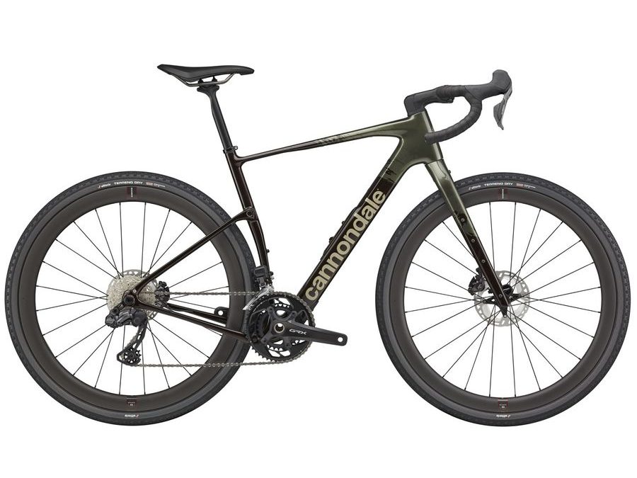 Gravel kolo CANNONDALE TOPSTONE CARBON LTD Di2, černo-zelený