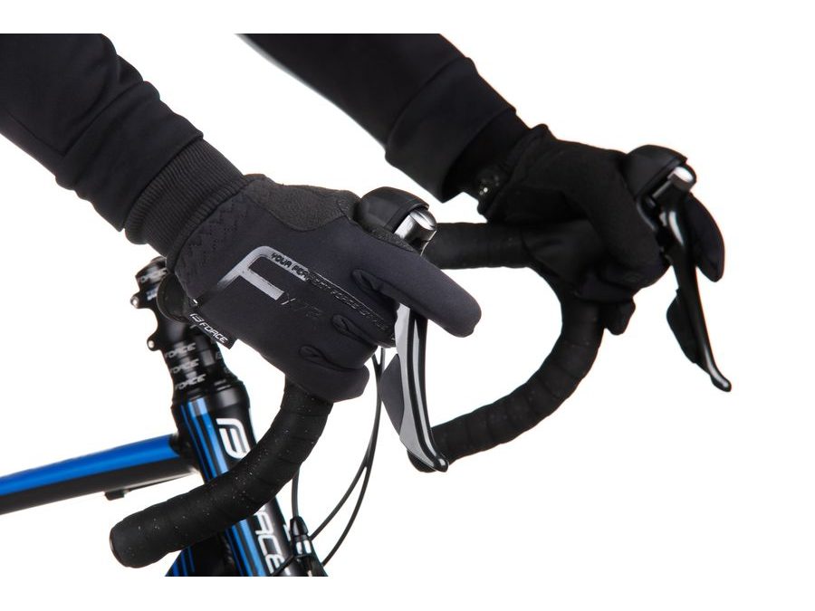 Podzimní/zimní rukavice FORCE X72, černé