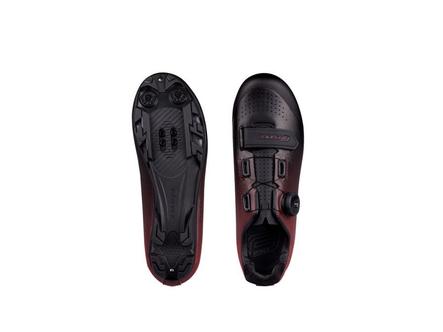 tretry FORCE MTB VICTORY, černo-bordó