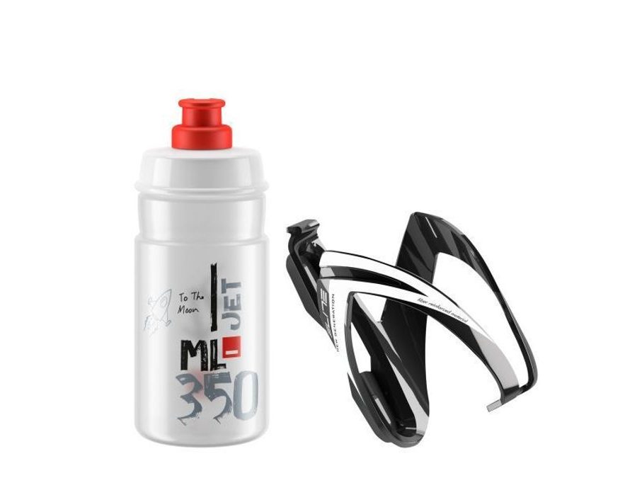 ELITE KIT CEO 24´ košík černý lesklý + láhev JET čirá/červená, 350 ml