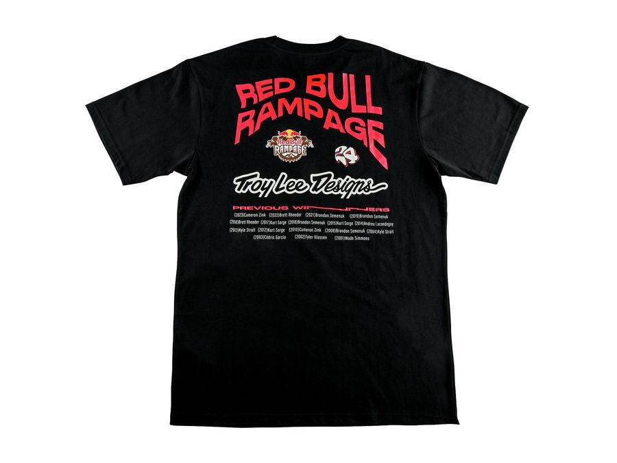 Pánské tričko s krátkým rukávem Troy Lee Designs Red Bull Rampage, MIND MELT BLACK