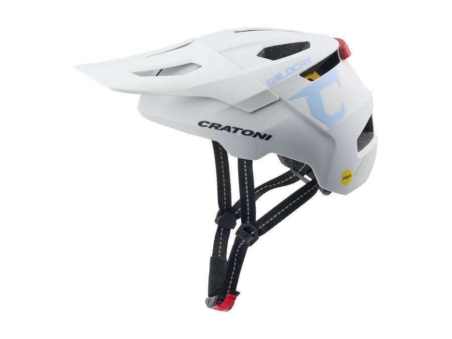 Dětská helma CRATONI WildCat LED Coolgrey Matt - S/M (49-56cm)