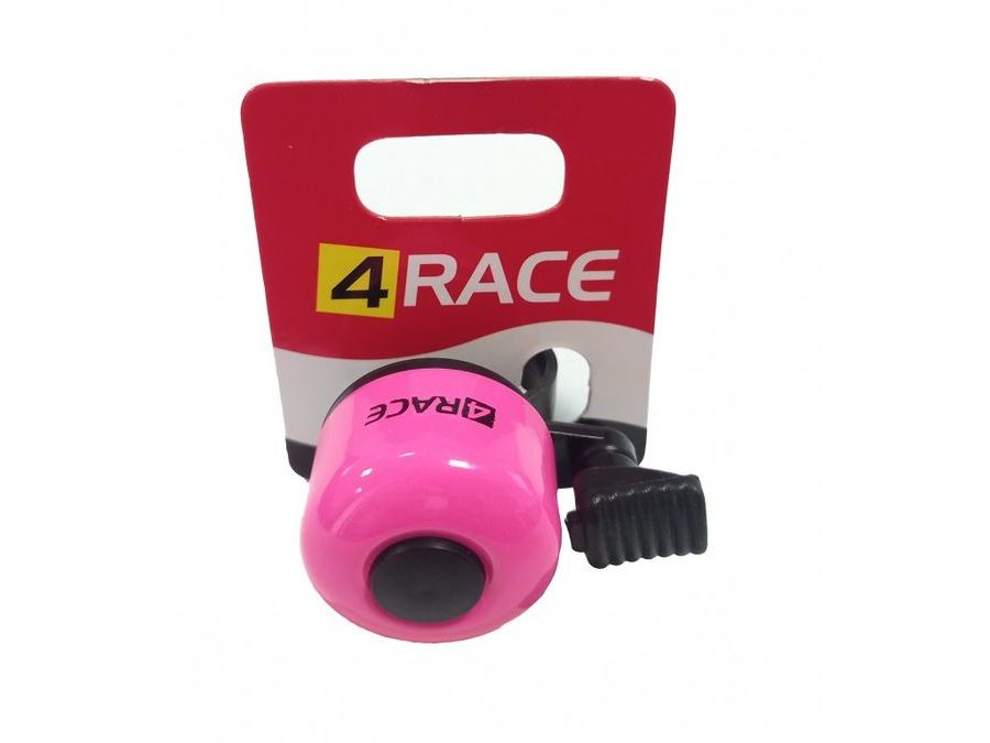 zvonek 4RACE mini růžový na kartě