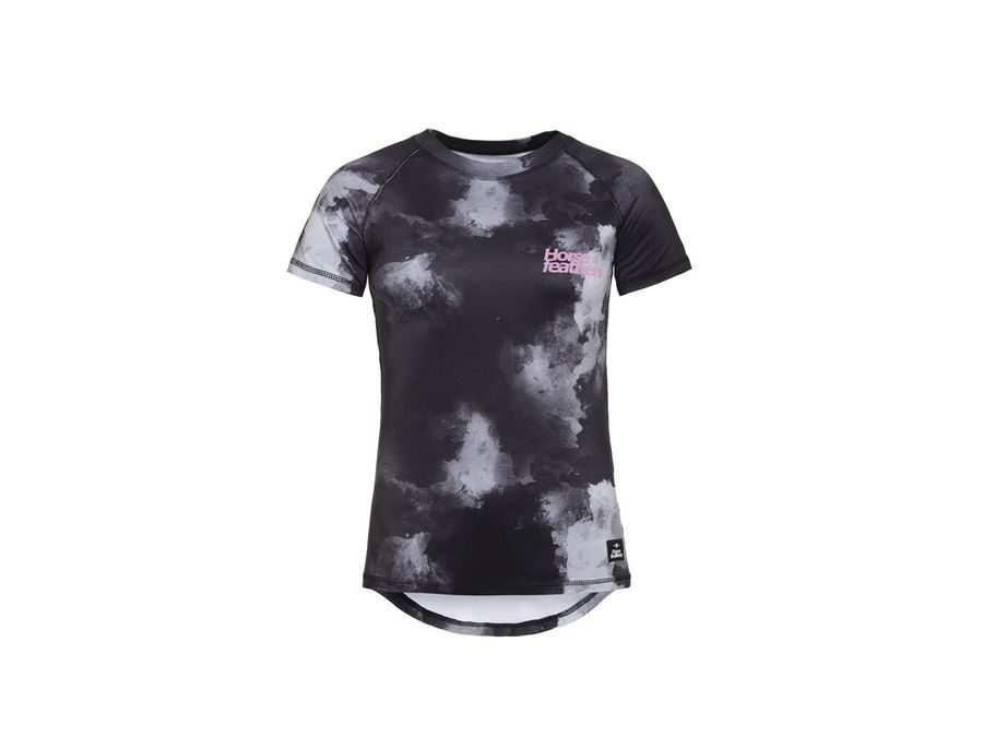 Dámský dres s krátkým rukávem HORSEFEATHERS Deco, grayscale