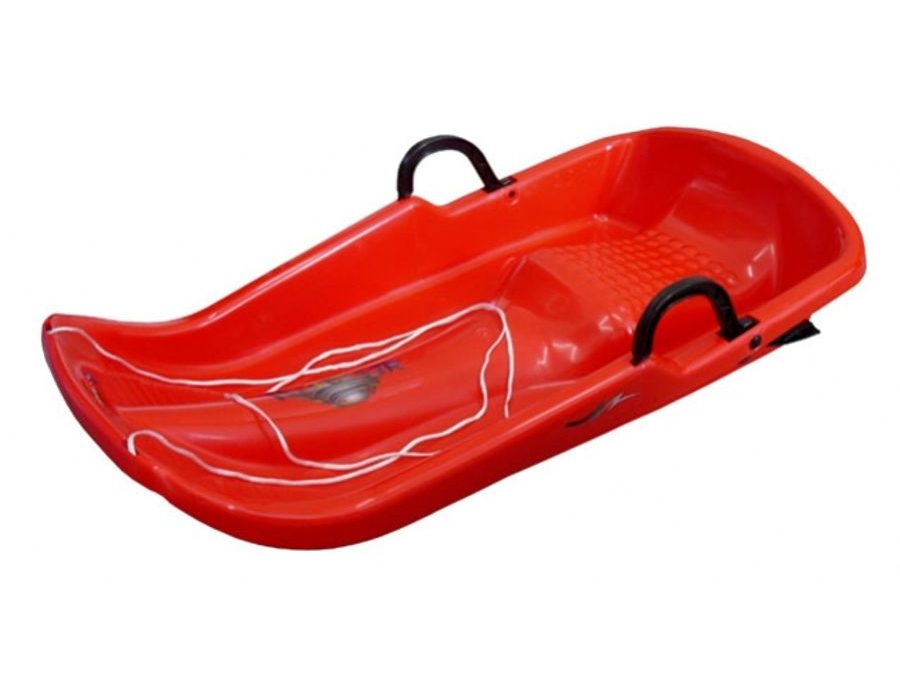 Kluzák plastový Twister červený