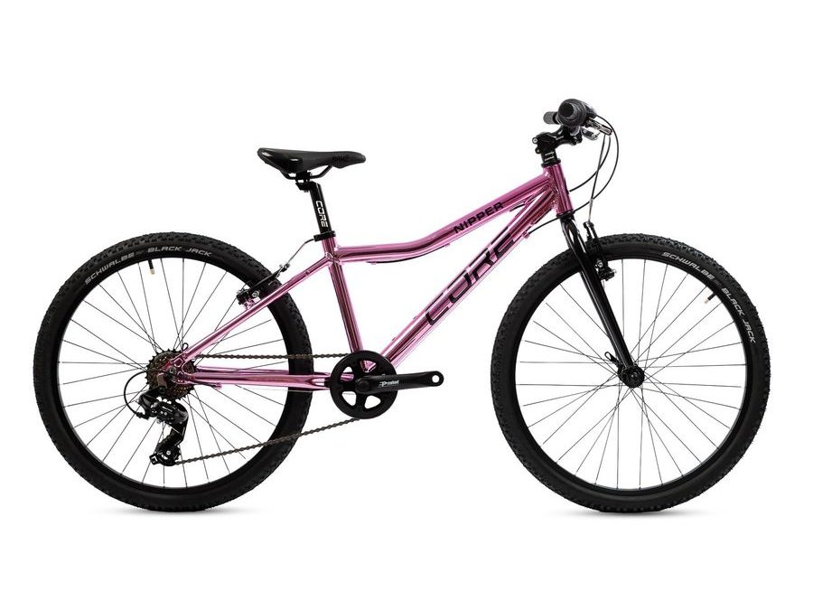 Jízdní kolo Core Nipper 24", jednopřevodník, chromovaný Rosé 2025 + odpružená vidlice