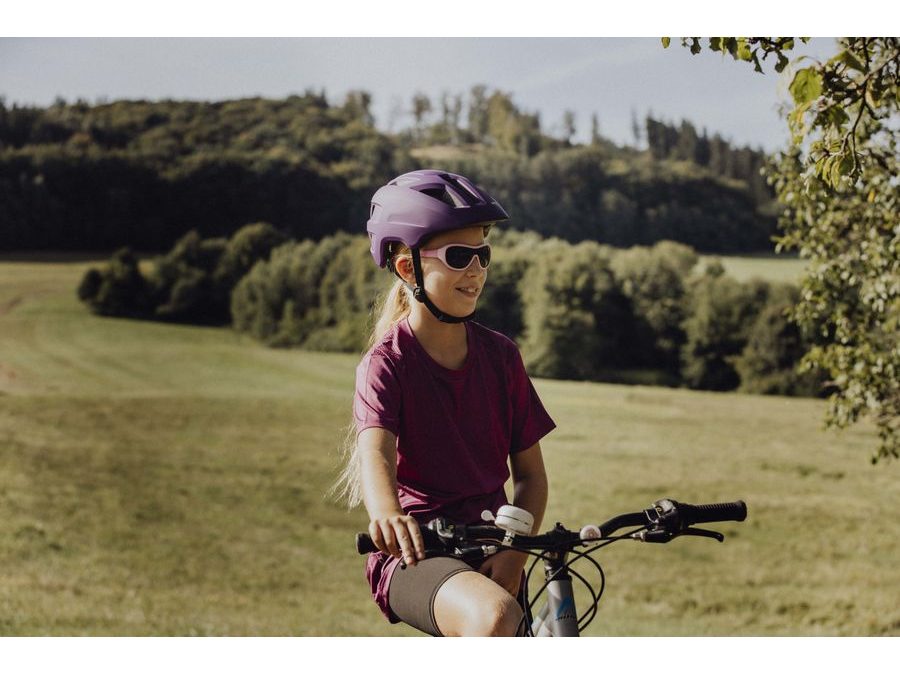 Helma FORCE ZEBU s blikačkou, fialová