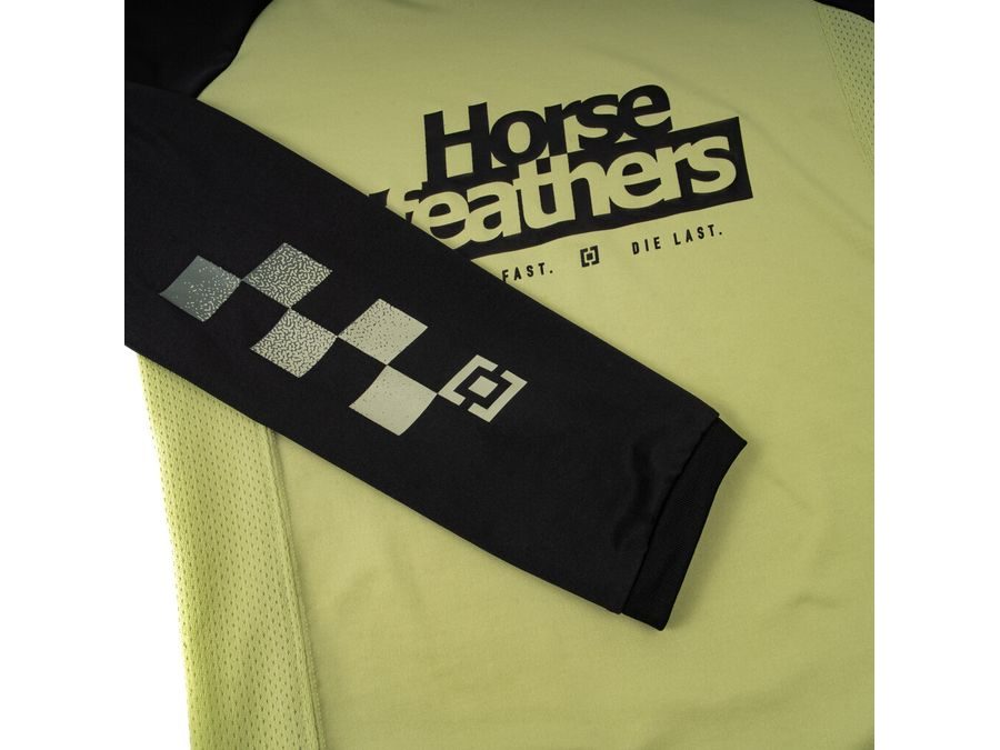 Dětský dres s dlouhým rukávem HORSEFEATHERS Spike LS, nile-black