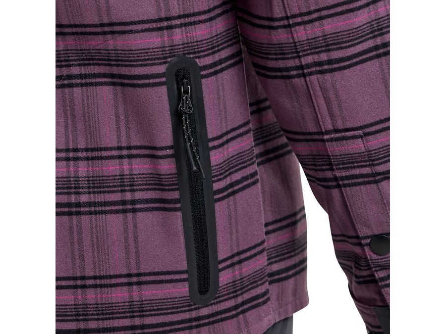 Pánská košile Troy Lee Designs GRIND FLANNE DEEP PURPLEL PLAID