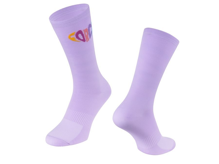 Dlouhé ponožky FORCE IN HEART, fialové