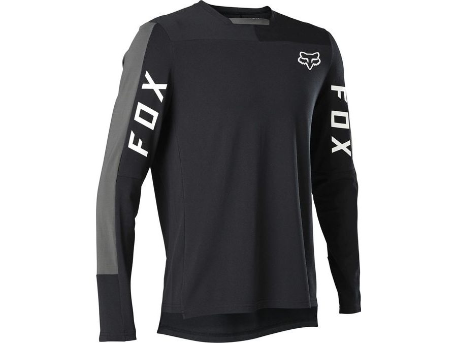 Pánský dres s dlouhým rukávem FOX Defend Pro Ls Jersey, Black