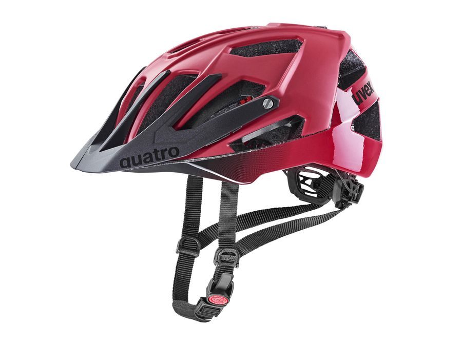 Helma UVEX QUATRO CC, DARK RED - BLACK MAT 2022