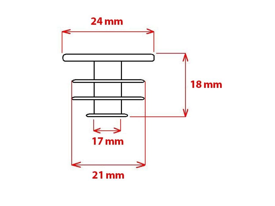 Zátka plastová UNI řidítka / rohy